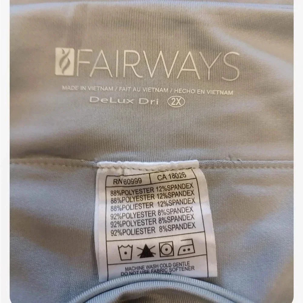 Fairways  Delux Dri Grey Golf Skort Size 2X - Picture 6 of 6